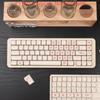 MOA Pink Heart Keycap Set PBT 123 Keys Teenage Girl Gift Keycap for MX Switch Modified Mechanical Keyboard Accessories