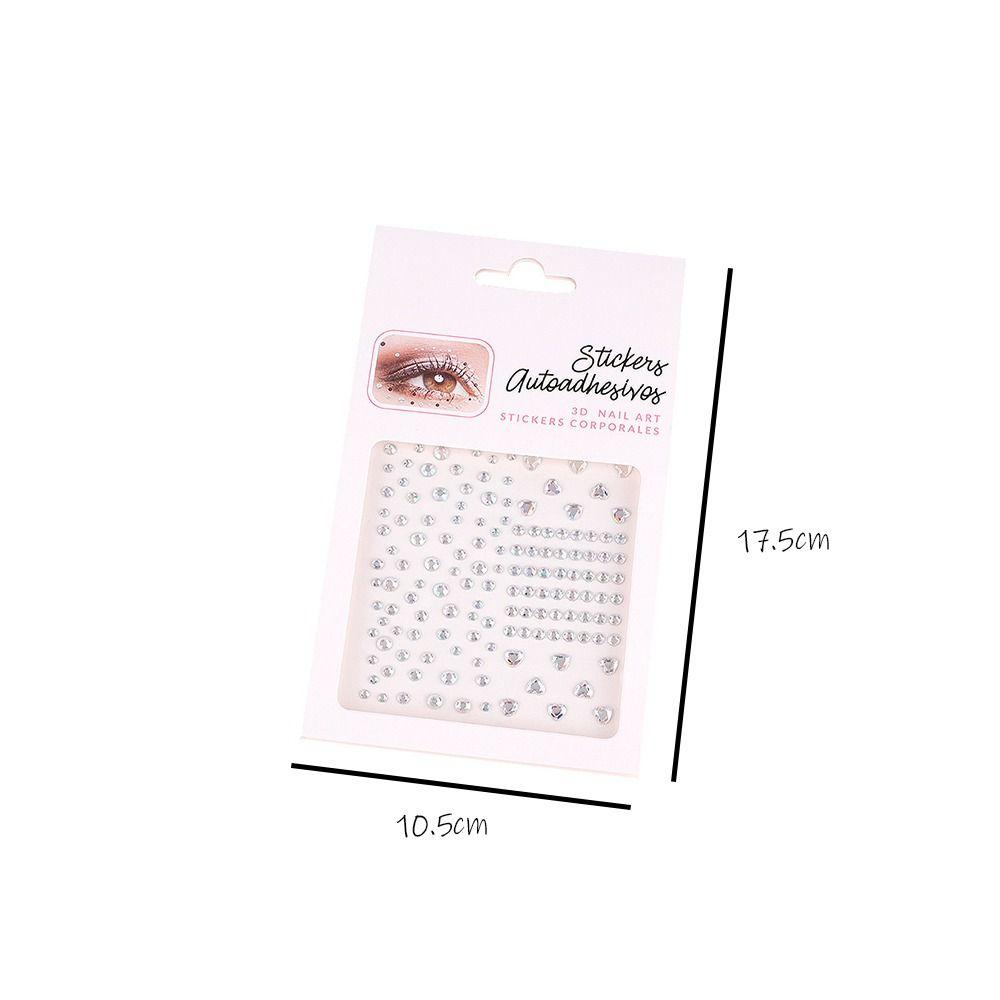 Crystal Rainbow Eye Makeup Sticker Jewel Diamond Sticker Stage Decoration Face Gems