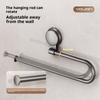 Paper Towel Holder Under Cabinet, Strong Adhesive Kitchen Roll Dispenser, Space-Saving Sponge & Towel Hanger for Sink