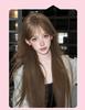 Long Straight Black Wig Set: Natural Hair, Full Head, Fashionable & Age-Reducing.