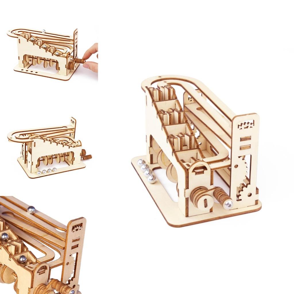 Wooden 3d Puzzle Roller Coaster Toy For Creative Mindful Play And Imaginative Learning