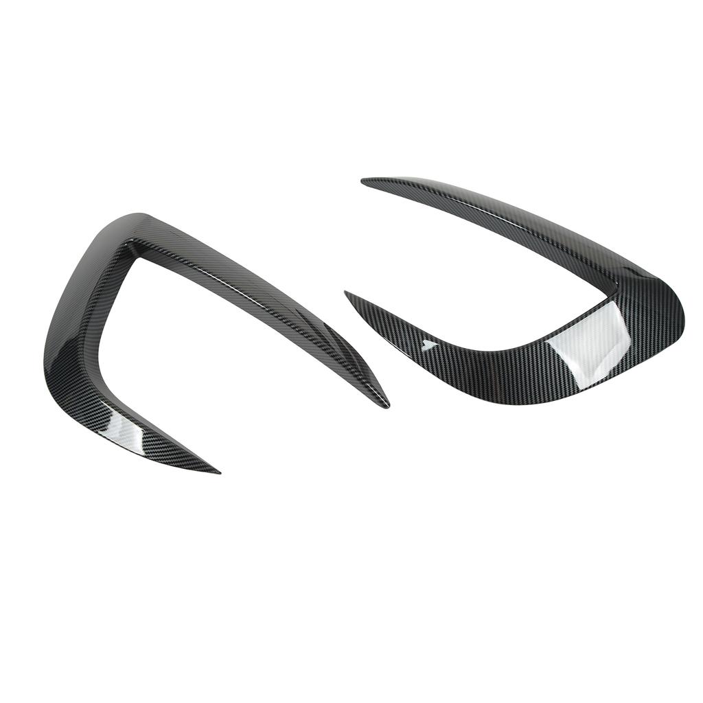 2 Pcs Front Fog Light Trim Cover Eyebrow Frame Bumper Spoiler Trim Replacement for 2020 to 2023