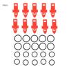 10pcs Fixed Bait Tools Fishing Hook Lure Bait With Rubber Rings Fishing Gear