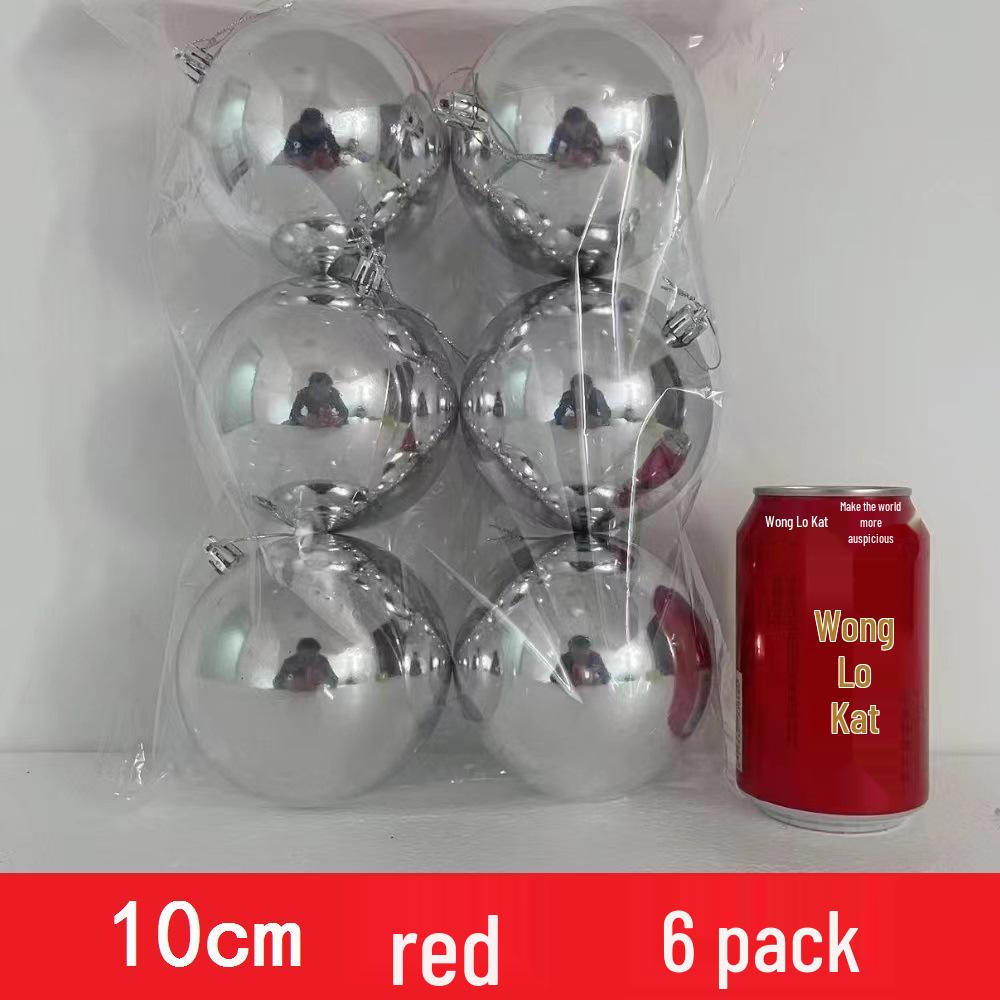 Custom Electroplated Round Christmas Hanging Ornament