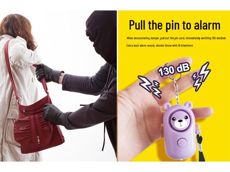 130dB Personal Safety Alarm for Self-Defense, Ideal for Women, Students, and Elderly