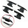 Carbon Fiber 4X Exterior Door Handle Bowl Cover Trim For Ford Explorer 2020-2022