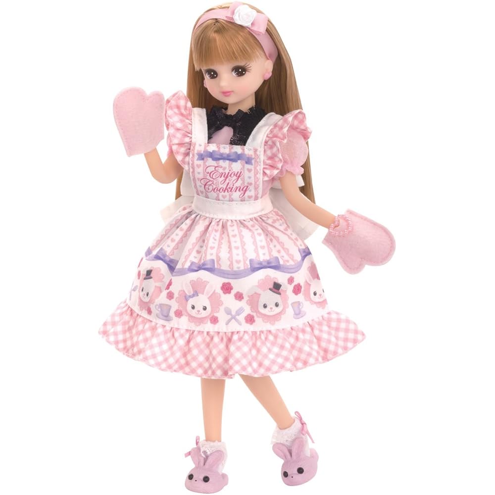 

Takara Tomy Licca-chan Dress LW-06 Apron Set Doll Dress-Up Toy for Kids 3 Years and Up