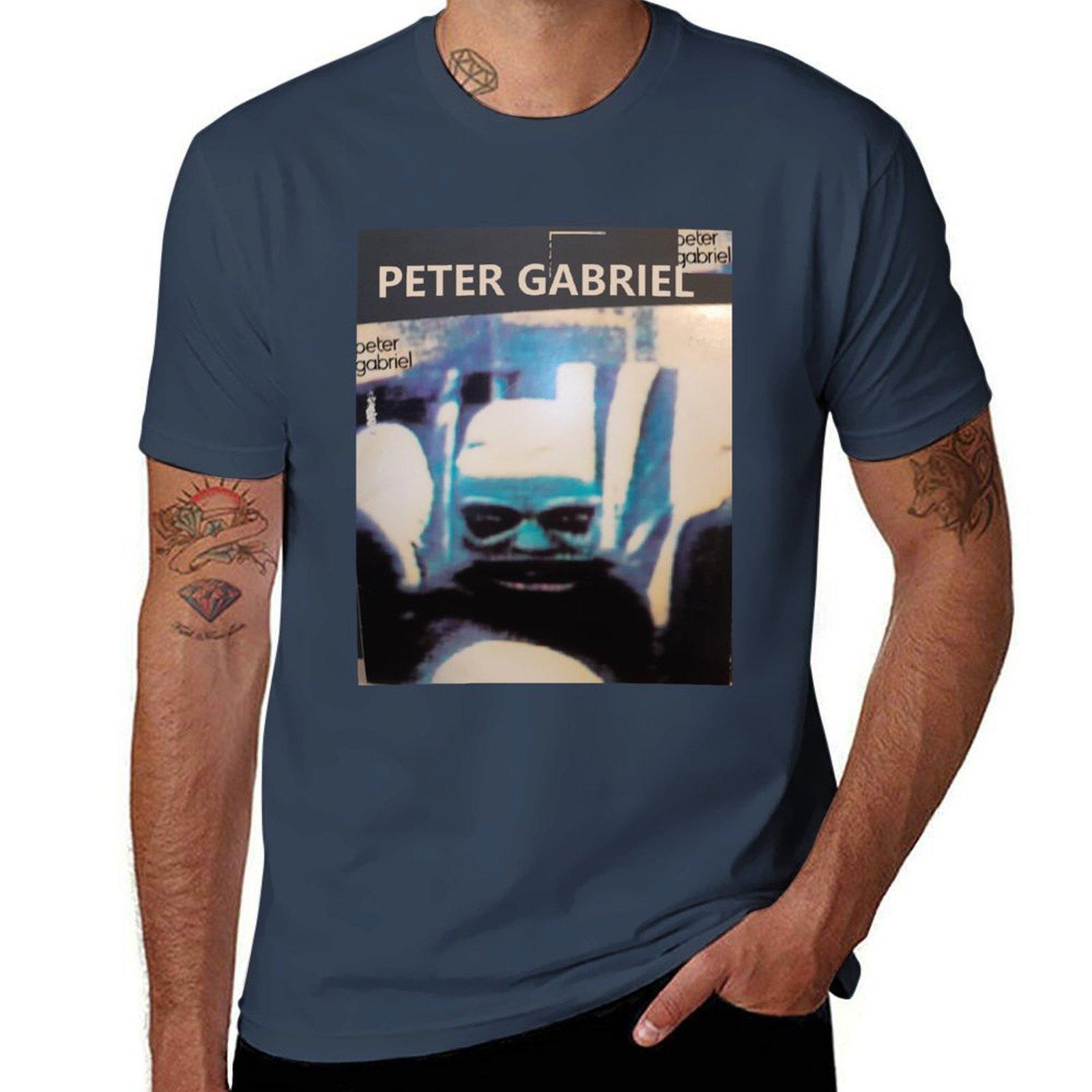Peter Gabriel Art Rock Rock Roll New Wave Progressive Prog TShirt Casual Holiday Short Sleeve Tee S