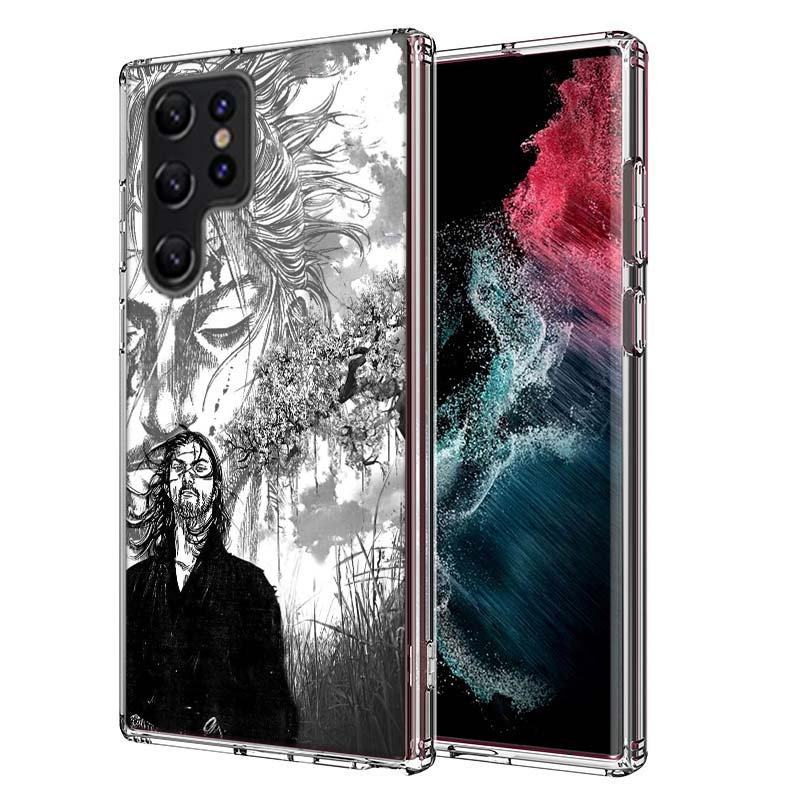 Manga Vagabond Capa Phone Case For Samsung S26 Ultra S25 Edge Galaxy S23 S21 S20 S24 FE S22 S10 Plus Cover Clear TPU Shell Coque