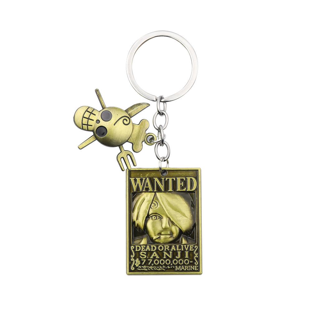 One Piece Keychain Set With Zinc Alloy Characters For Anime Fans And Gift Giving