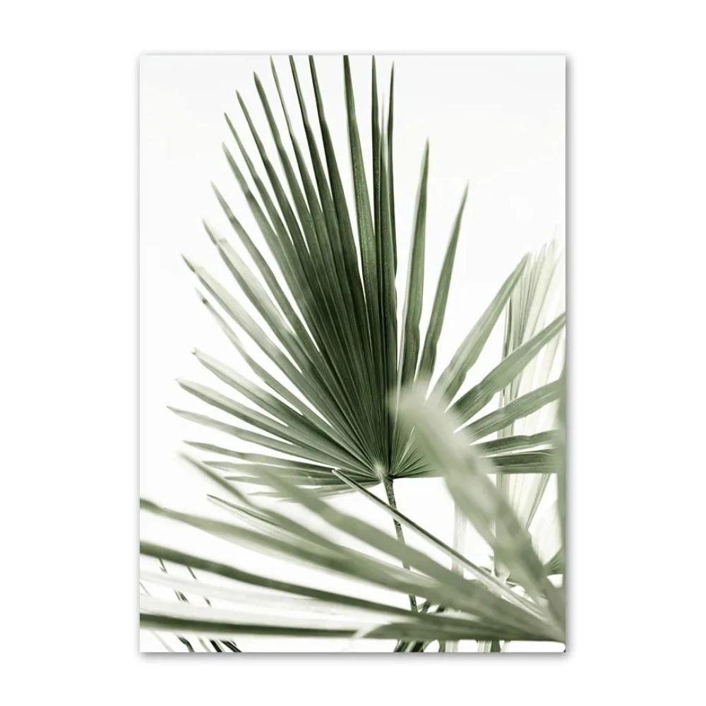 Simple Wall Art Nature Green Leaf Landscape Poster HD Oil Painting Posters Prints Home Bedroom Living Room Decorative Ideal Gift