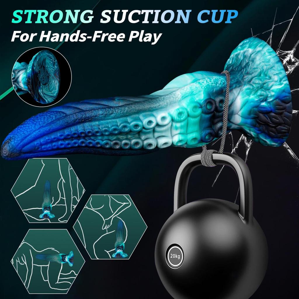 Alien Octopus Tentacle Anal Plug - Soft Silicone Flesh Expander for Men & Women
