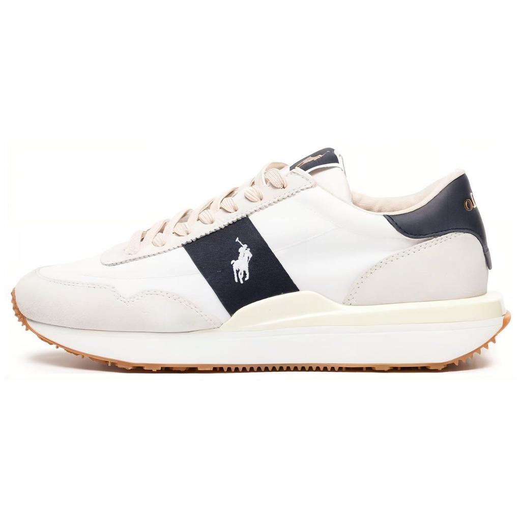 Polo Ralph Lauren Train 89 Leather Comfortable Sports Low-Top Lifestyle Shoes Men sneakers White 809878008