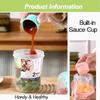 Portable Breakfast Salad Cup Mason Cup with Fork for Fruit Yogurt Vegetable
