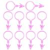 10Pcs Shower Curtain Hooks Clips Heavy Duty Rustproof Bathroom Window Hanging Accessories