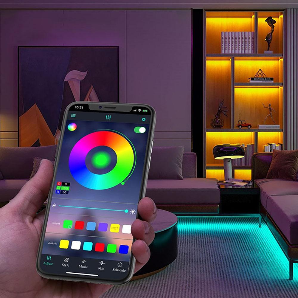 LED Strip Light Strip 5V USB RGB 5050 Light Strip Bluetooth APP Control Suitable For Bedroom And Children's Room Decoration
