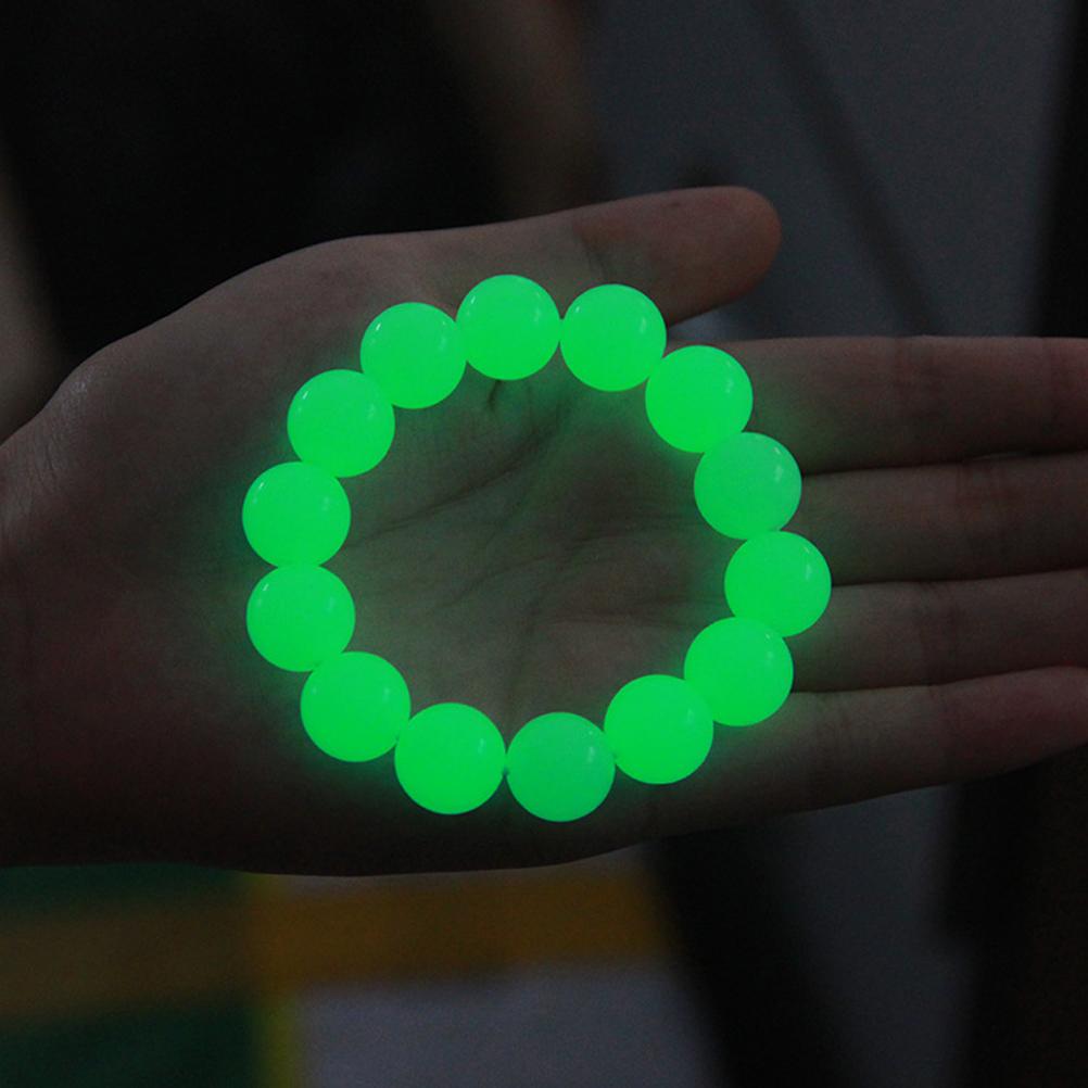 3pcs Set Beads Bracelet Luminous Fluorescent  Stone Bracelets  In The Dark Hand String Perfect Gift for Family