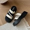 New fashionable thick-soled height-increasing cool slippers for women's summer wear casual slippers for women's beach shoes