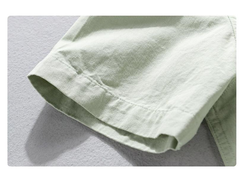 Men's Summer Short-Sleeve Cotton Shirt - Comfortable, Breathable, Business Casual