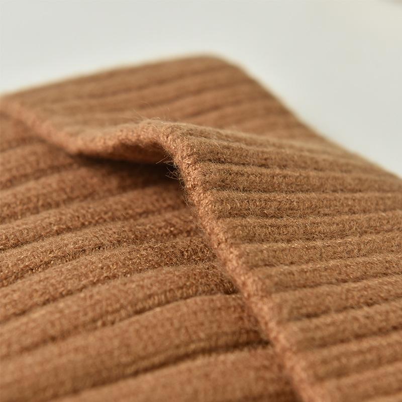 Men's Fleece-Lined Knit Beanie - Thickened Thermal Winter Hat for Extreme Cold Weather