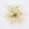 10pc Big Flower Head Glitter Christmas Tree Ornament