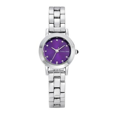 [CHRISTLICHER MODUS] CHRISTLICHER MODUS Damen Farbiges Metallarmbanduhr CM418PURWS