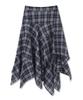 Urban Dress Lyra Asymmetrical Check Midi Skirt_2 Colors
