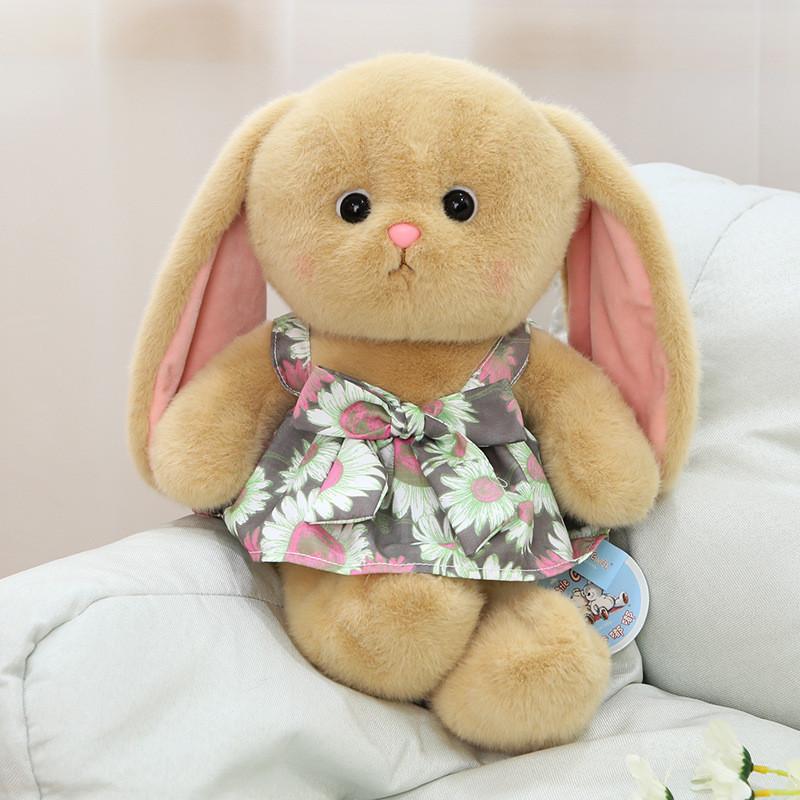 

Cute Rabbit Plush Toy Stuffed Bunny Doll Gift For Girlfriend Birthday 35cm Brown 35cm/13.78in коричневий