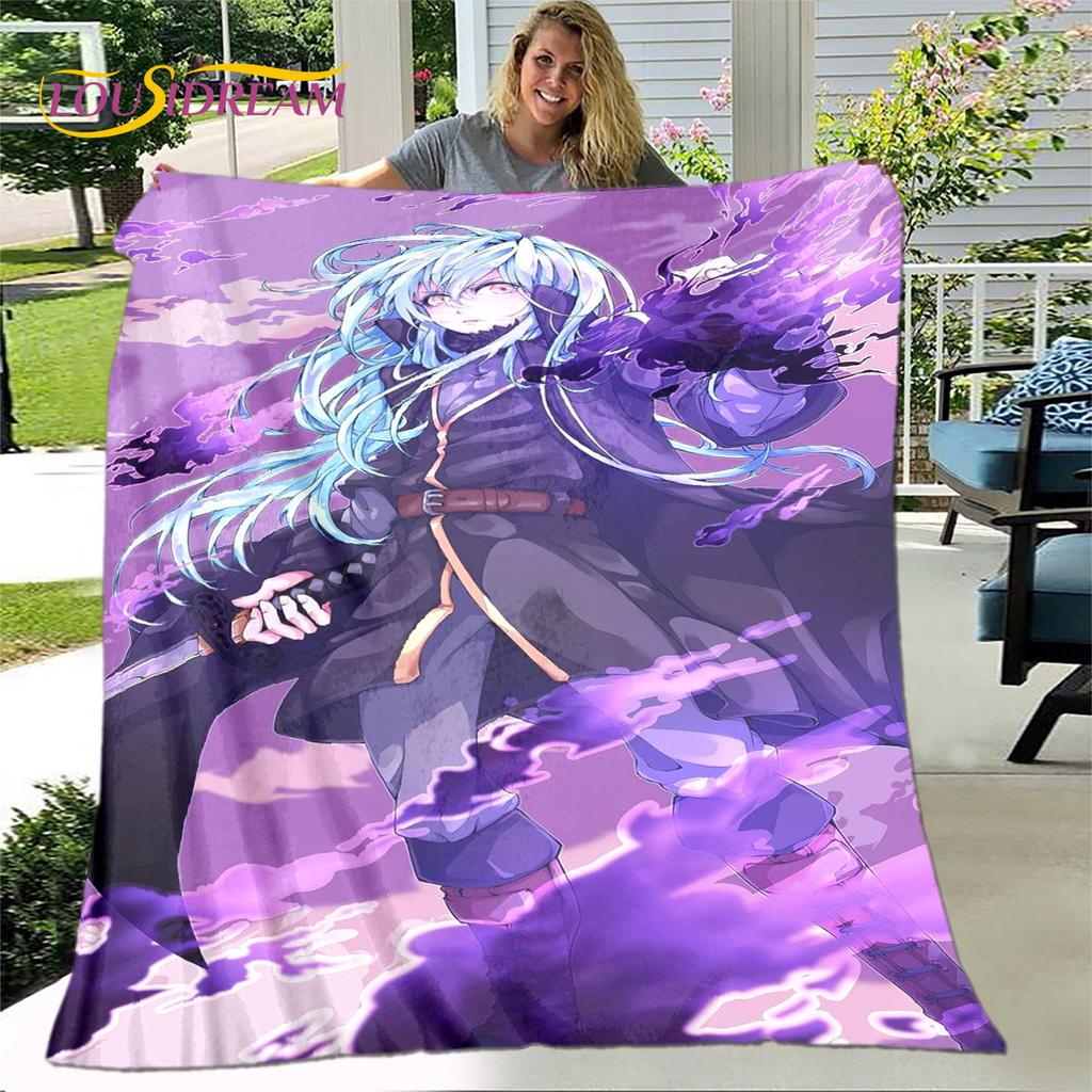 I Got Reincarnated As A Slime Anime Soft Plush Blanket,Flannel Blanket Throw Blanket for Living Room Bedroom Sofa Picnic Cover