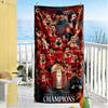 Liverpool Team Customize Text Beach Towel Super Soft Absorbent