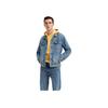 Levis Casual Comfortable Polo Collar Long Sleeve Denim Jacket Men Jackets Washed-Blue 72334-0477