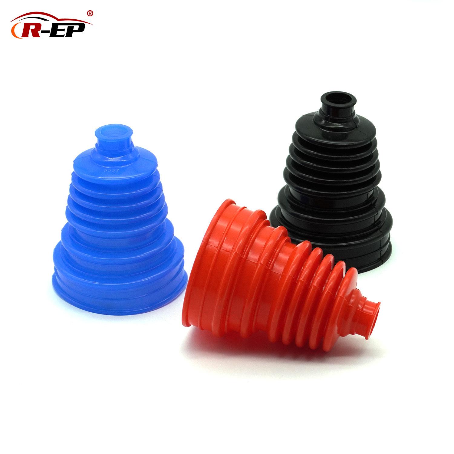 

Universal Blue Rubber Steering Ball Joint Dust Cover, Black Corrugated Gear Boot чёрный