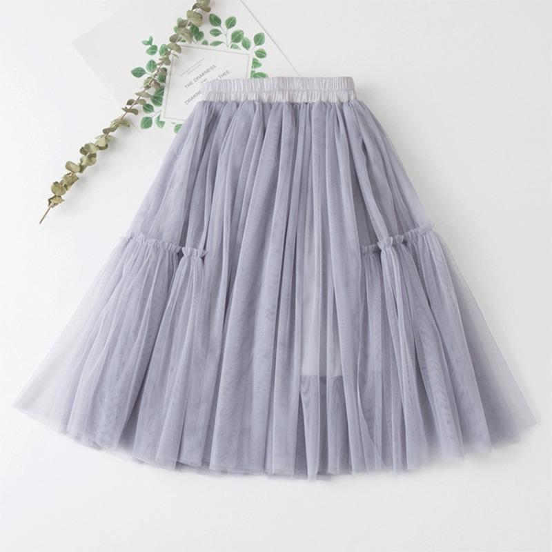 Girls' Summer Mesh Tulle Skirt - Kids' Cross-Border Fashion