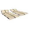 VidaXL Slat Bed Bases 2 Pcs with 28 Slats 7 Zones 80x200 Cm