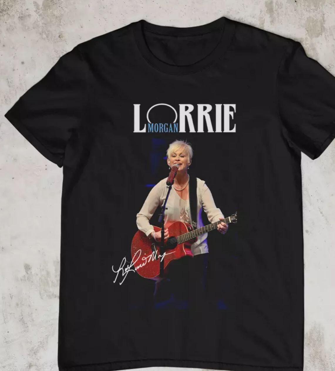 NEW Lorrie Morgan Singer Signature Short Sleeve Black All Size Shirt S