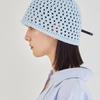 VARZAR VZ Long Label Punching Knit Bucket Hat Sky