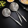 Large 304 Stainless Steel Mesh Skimmer Spoon for Noodles, Dumplings, and Deep Frying.