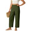 Women's Loose Wide-Leg Pants, Casual Loose Cotton-Linen Pants With Pockets