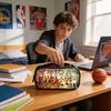 Nba Allstar Pen Organizer Spacious Nylon Stationery Box With Multiple Compartments For Teens And Adults