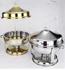9LElectric Buffet Warmer, Stainless Steel Food Warmer with Hanging Lid for Hotel Restaurant