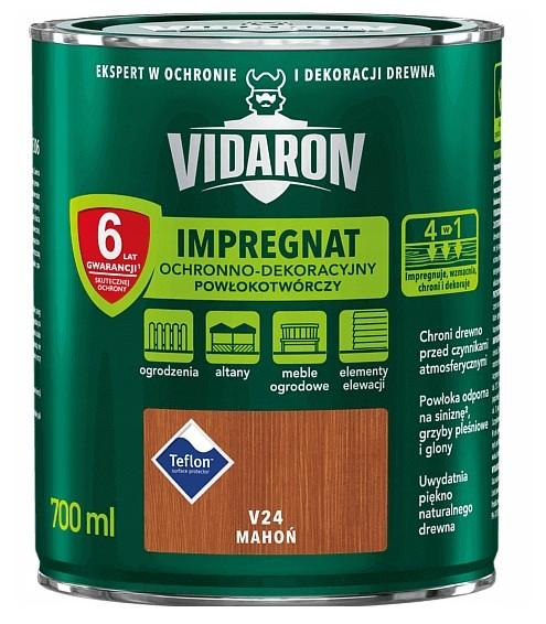 Vidaron Impregnat Ochronno-Dekoracyjny Powłokotwórczy Mahoń V24 0,7L