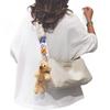 Teddy Dog Plush Crossbody Bag - Multi-color Nylon Pendant for Girls