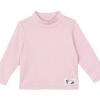 LUSON Kids' Fleece-Lined Half-High Collar T-Shirt