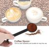 Integrated Tamper Coffee Bean Spoon Black Color Tamper Scoop Spoon  For Coffee Grinding