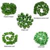 12 Pcs 2M Artificial Hanging Vine Plant Leaves Plastic Home Garden Wall Wedding Decoration