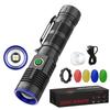 WINDFIRE Type C High Brightness 2000 Military Powerful Tactical 5 Adjustable Aluminum Source Ideal for Night Disaster Power and Emergency Flashlight,