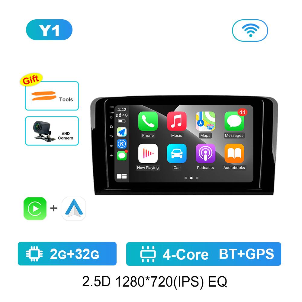 Android Car Radio Multimedia Video Player for Mercedes Benz GL ML W164 ML350 ML500 X164 GL35 GL45 2005 - 2012 GPS Navigation