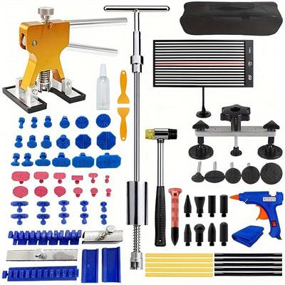 Herramientas profesionales de reparación de abolladuras en el coche, extractor de abolladuras sin pintura, kits de eliminación de carrocería, extractor de abolladuras para coches