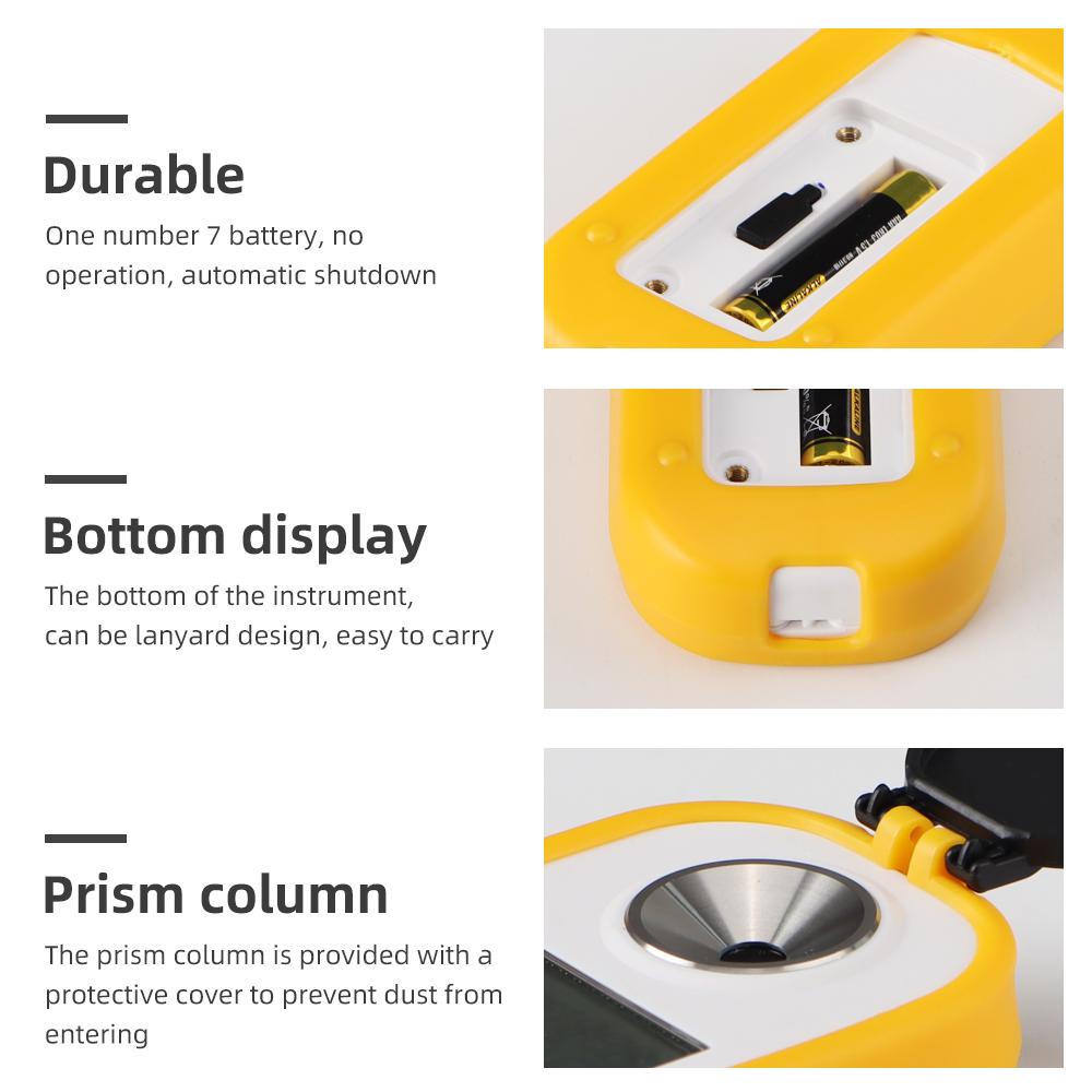 0-18% Sodium Hypochlorite Meter Digital Sodium Hypochlorite Refractometer LCD Display High Accuracy One-click Measurement