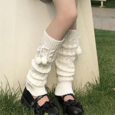 1 Pair Knitted Sock Autumn and Winter Warmer Women's Calf Socks Leg Covers